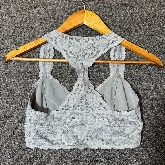 Free People Floral Lace Bralette in Gray, Women’s Small - Picture 5 of 5